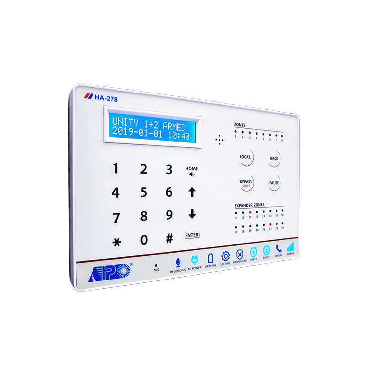 Home Zone Security App - HA-278-D App Control 8 Zones Cellular