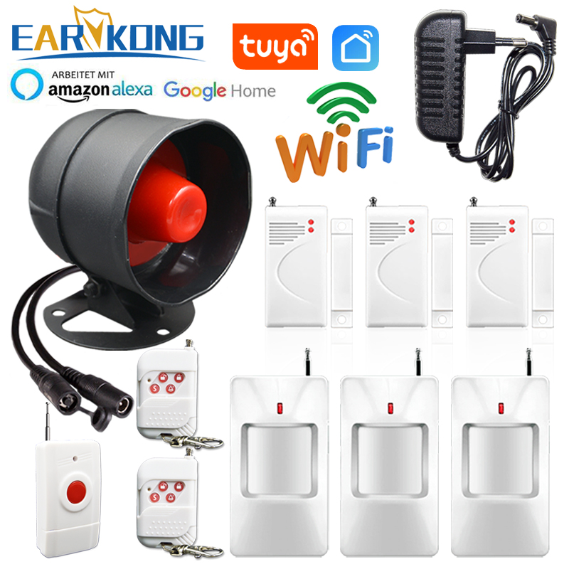 Home Zone Security App - Tuya WiFi Wireless Alarm System Home