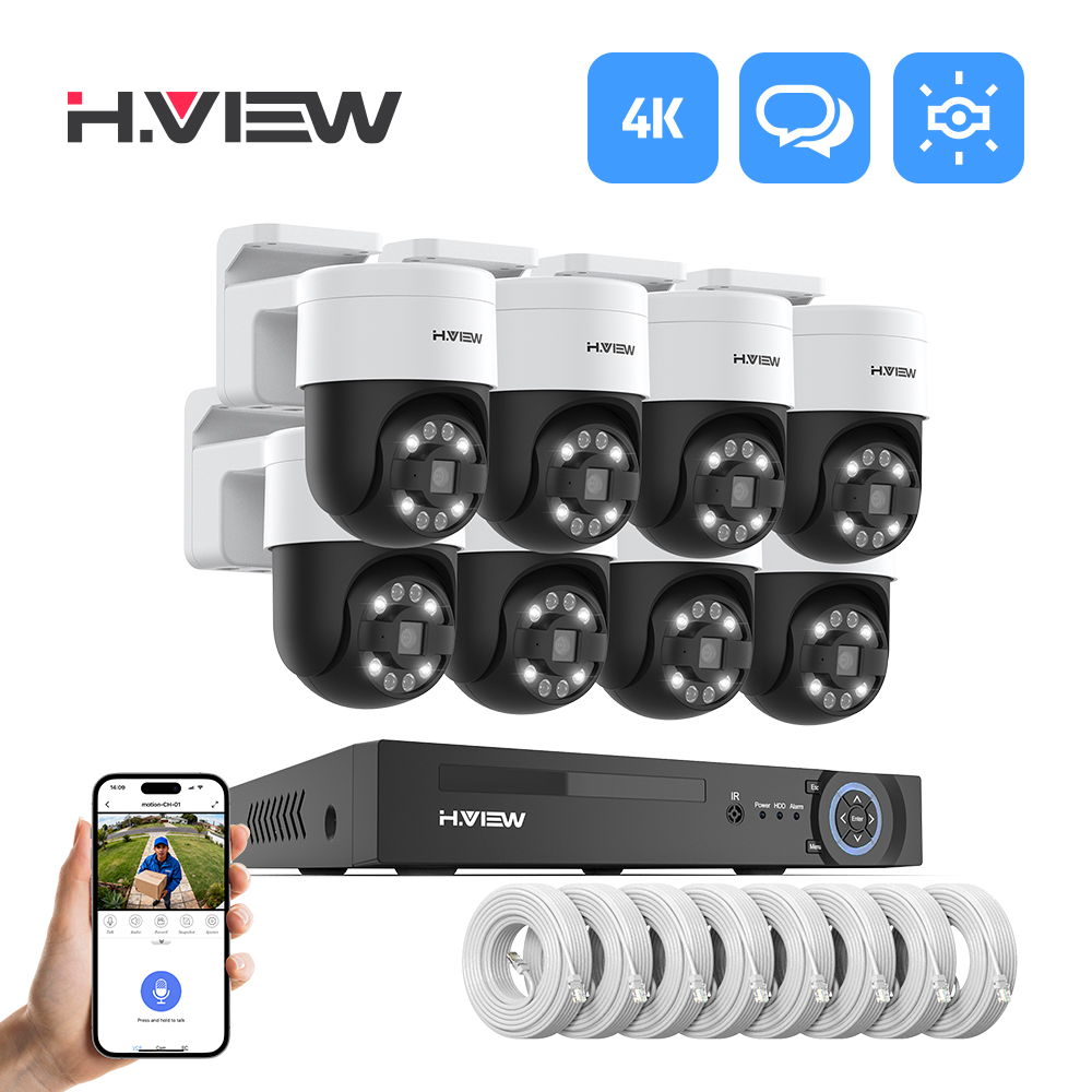 Home Security La - H.view 8Ch 4K 5MP 8MP Cctv