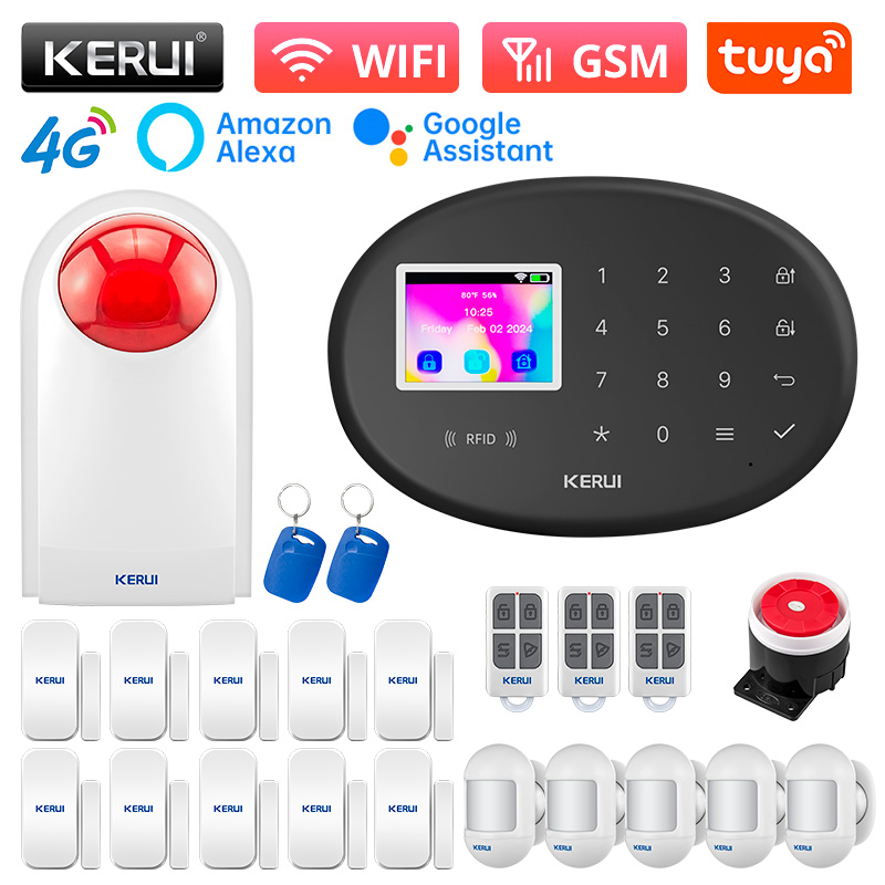 Home Zone Security App - KERUI Alarm Security System W204 4G