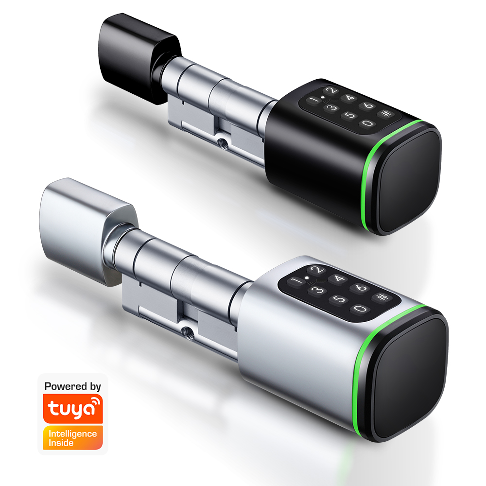 Home Security Packages - Smart Cylinder Lock Tuya 60-90mm Electric