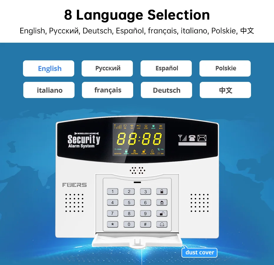 Fuers W214 WIFI 4G GSM Wireles - огляд і ціна Home Zone Security App