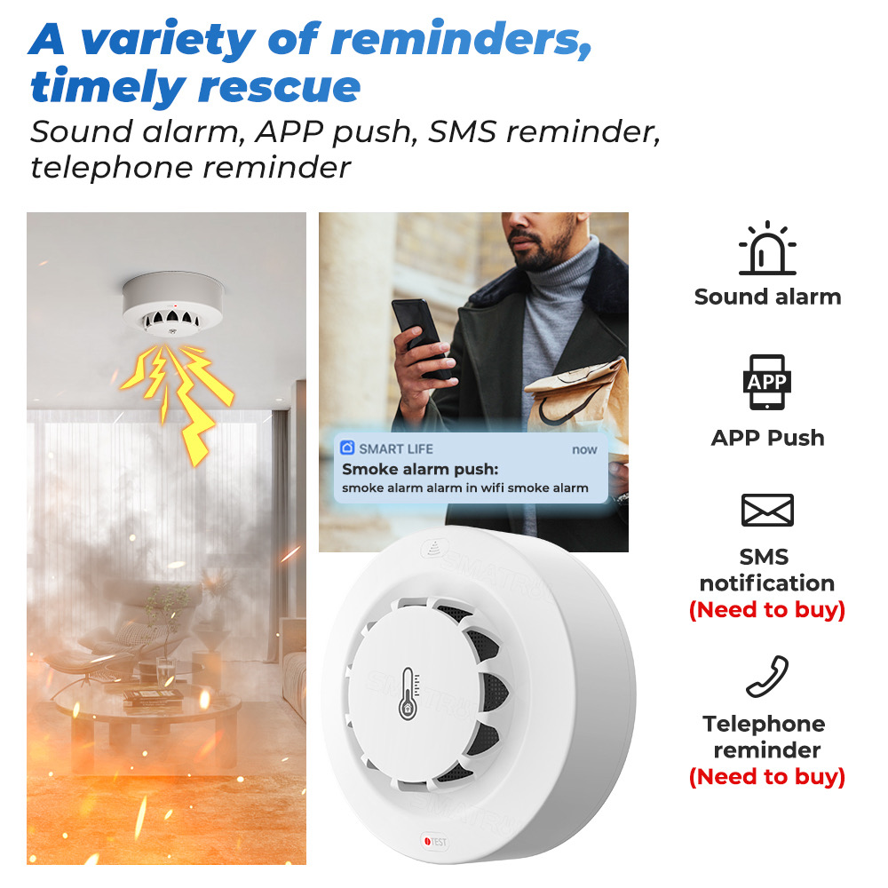 Tuya WiFi Temperature and Humi - огляд і ціна Home Security Alarm