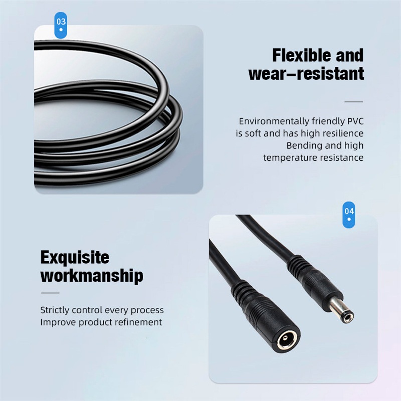5.5 x 2.1mm 1 Female to 2 4 8  - огляд і ціна Home Security La