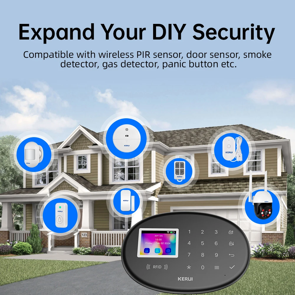 KERUI WiFi + 4G/2G Home Securi - огляд і ціна Home Zone Security App