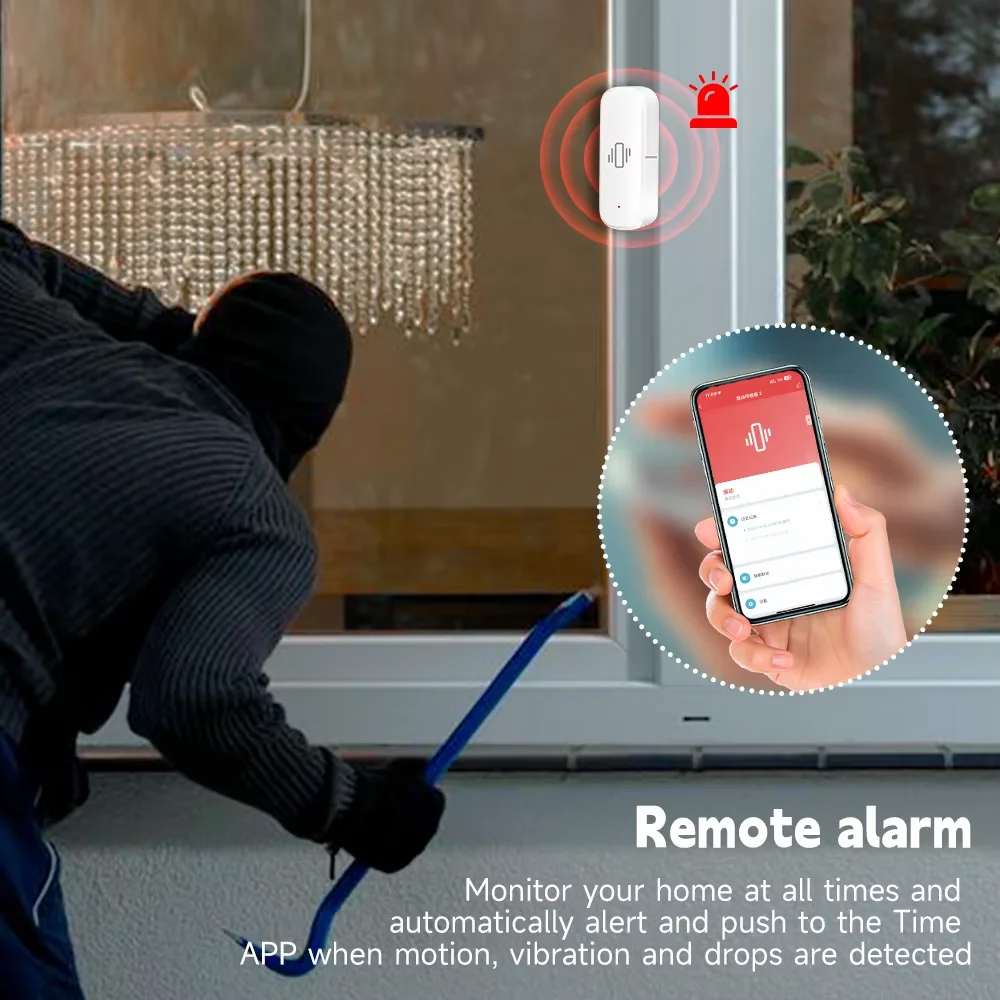 Smart ZigBee Vibration Sensor  - огляд і ціна Home Security App