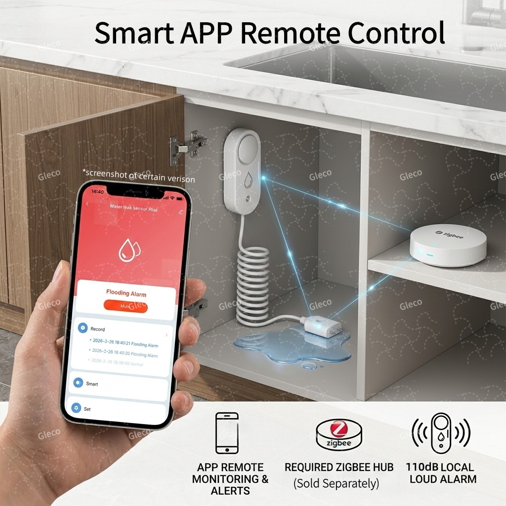 Zigbee Water Leak Sensor Flood - огляд і ціна Home Security App
