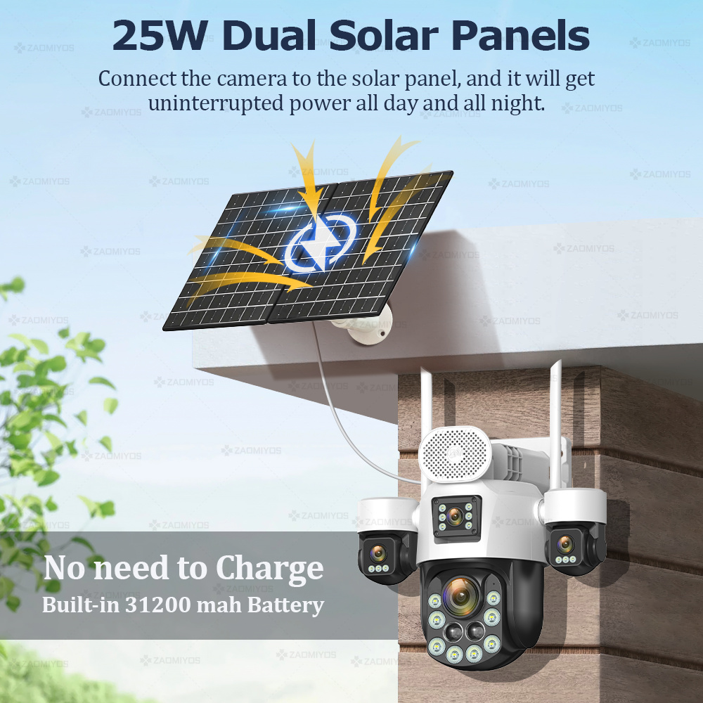 4 Lens Outdoor 360° Surveillan - огляд і ціна Home Security Packages