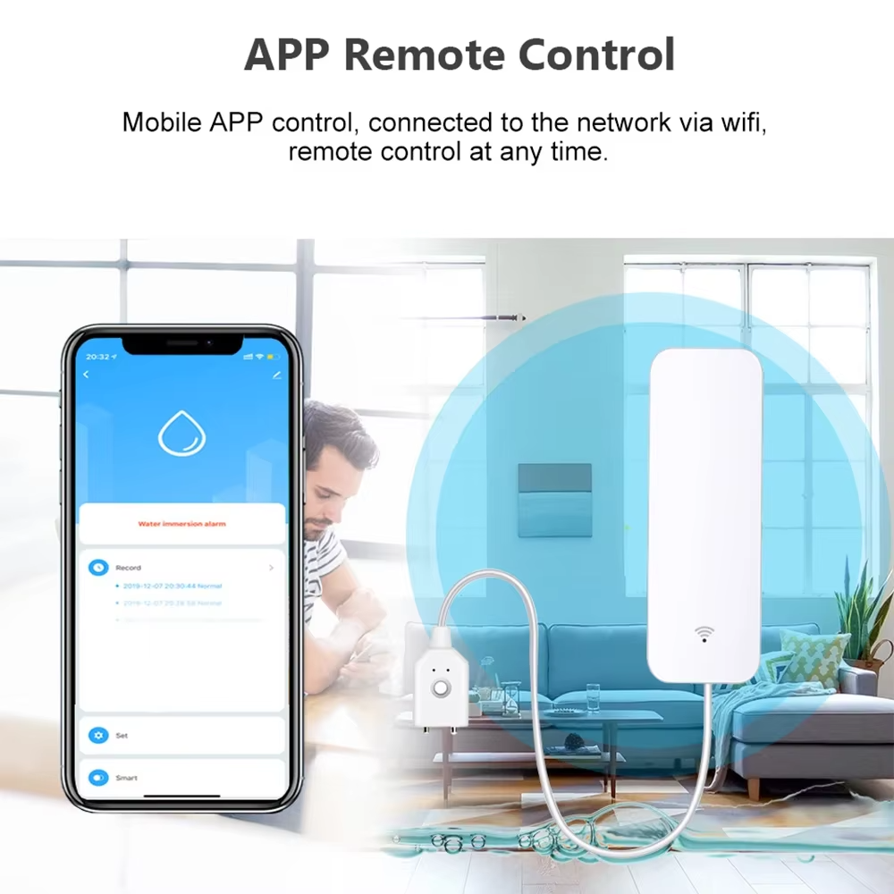 ZigBee WiFi Water Leak Sensor  - огляд і ціна Home Security App