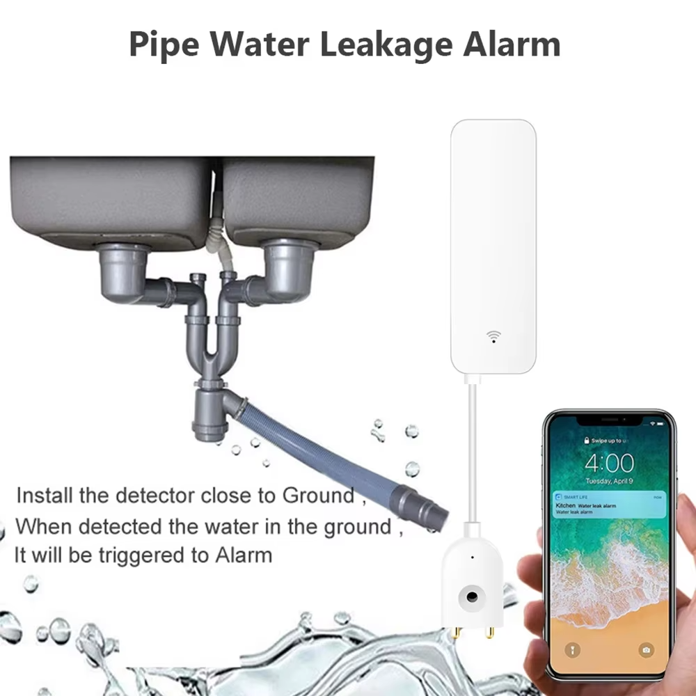ZigBee WiFi Water Leak Sensor  - огляд і ціна Home Security App