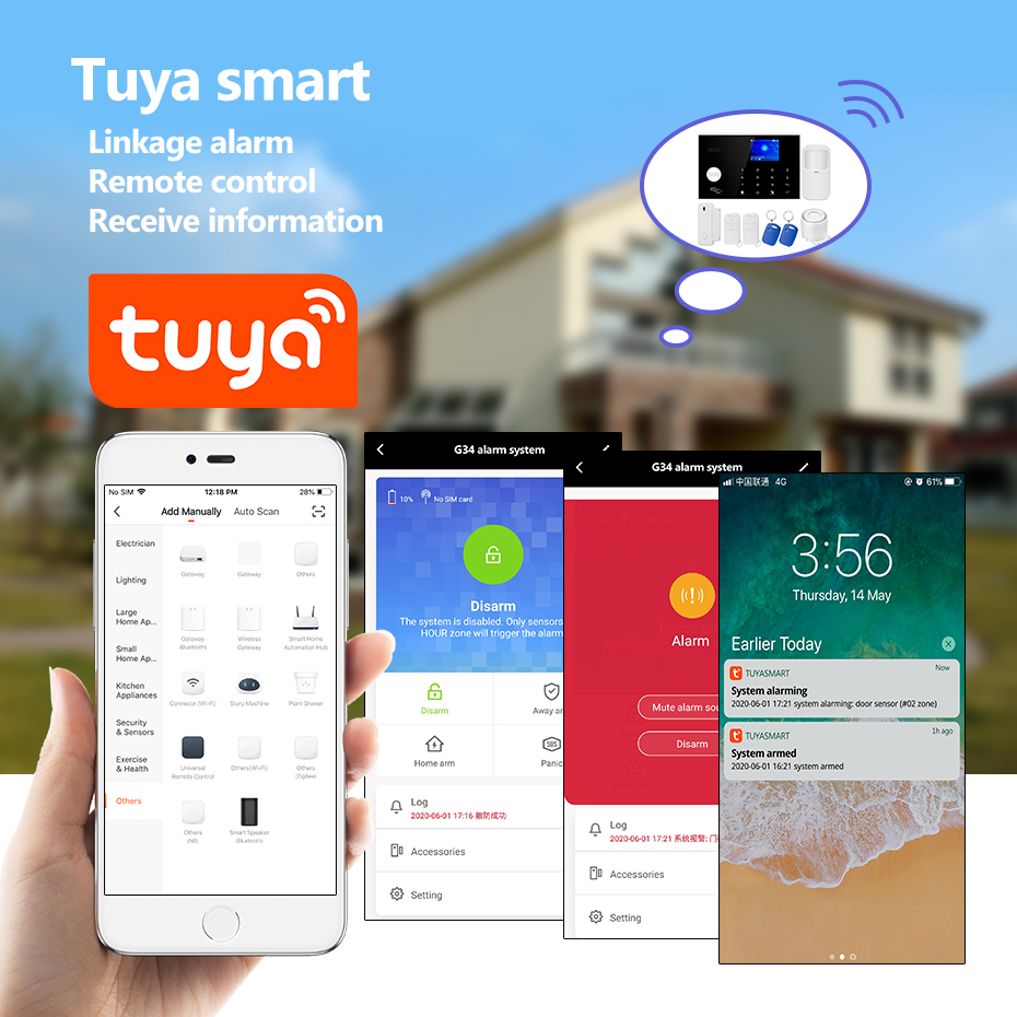 KERUI 433mhz 4G/WIFI Home Alar - огляд і ціна Home Zone Security App