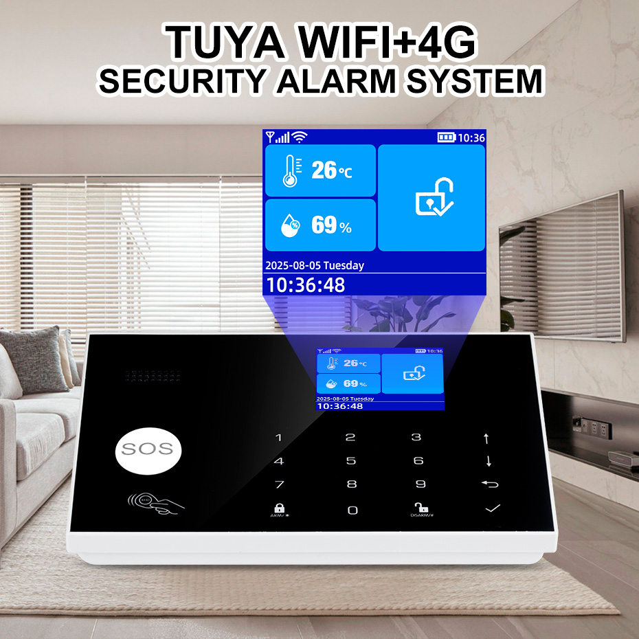 KERUI 4G Alarm System with Wir - огляд і ціна Home Zone Security App