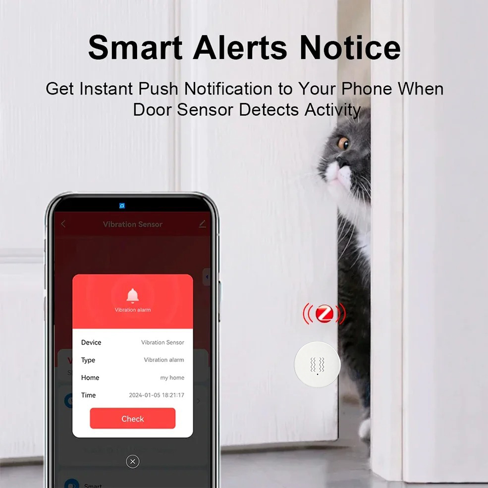 Tuya Zigbee Smart Vibration Se - огляд і ціна Home Security App