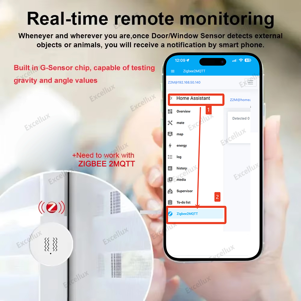 Zigbee 3.0 Smart Vibration Sen - огляд і ціна Home Security App
