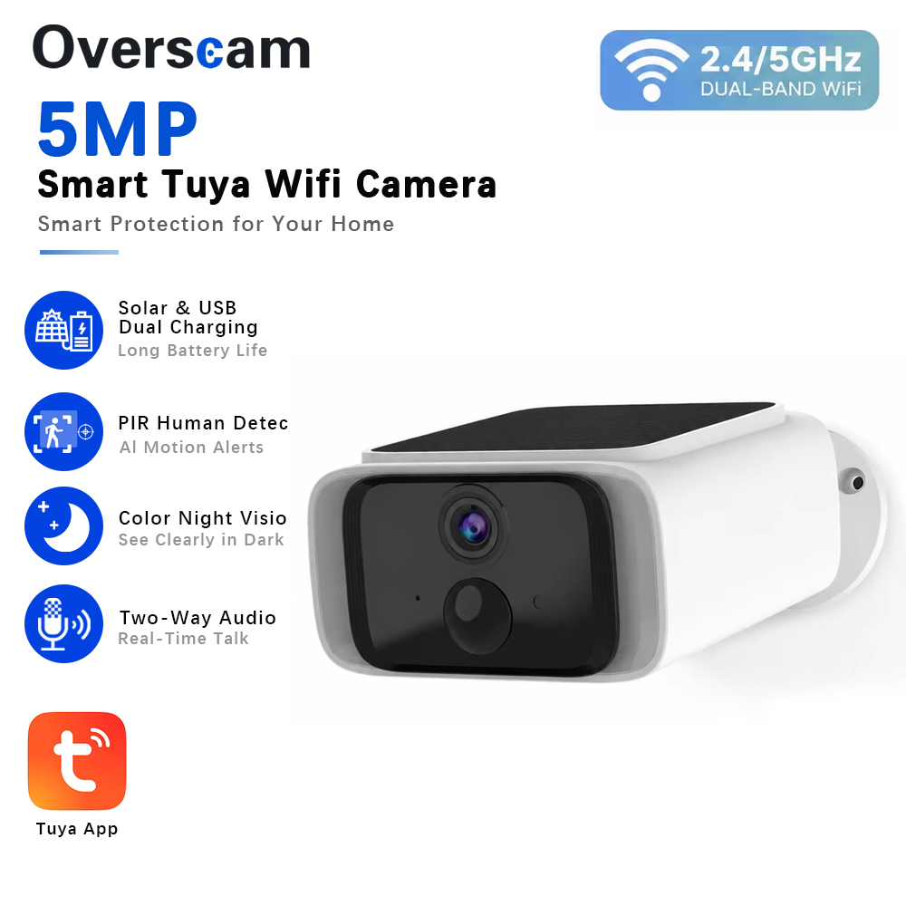 Tuya 5MP Solar Security Camera - огляд і ціна Home Security La