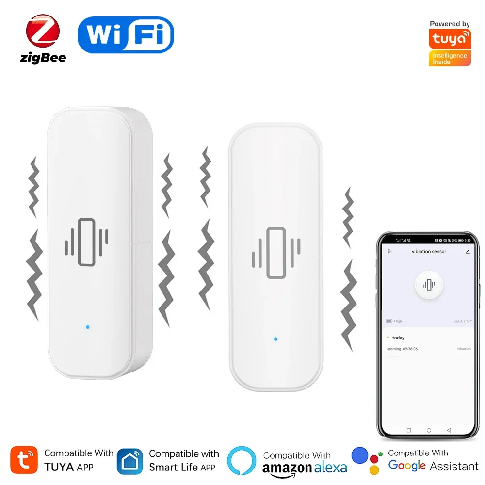 Tuya WiFi/Zigbee Smart Vibrati - огляд і ціна Home Security App