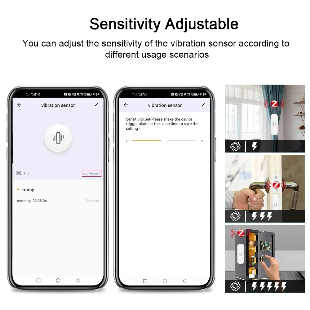 Tuya WiFi/Zigbee Smart Vibrati - огляд і ціна Home Security App